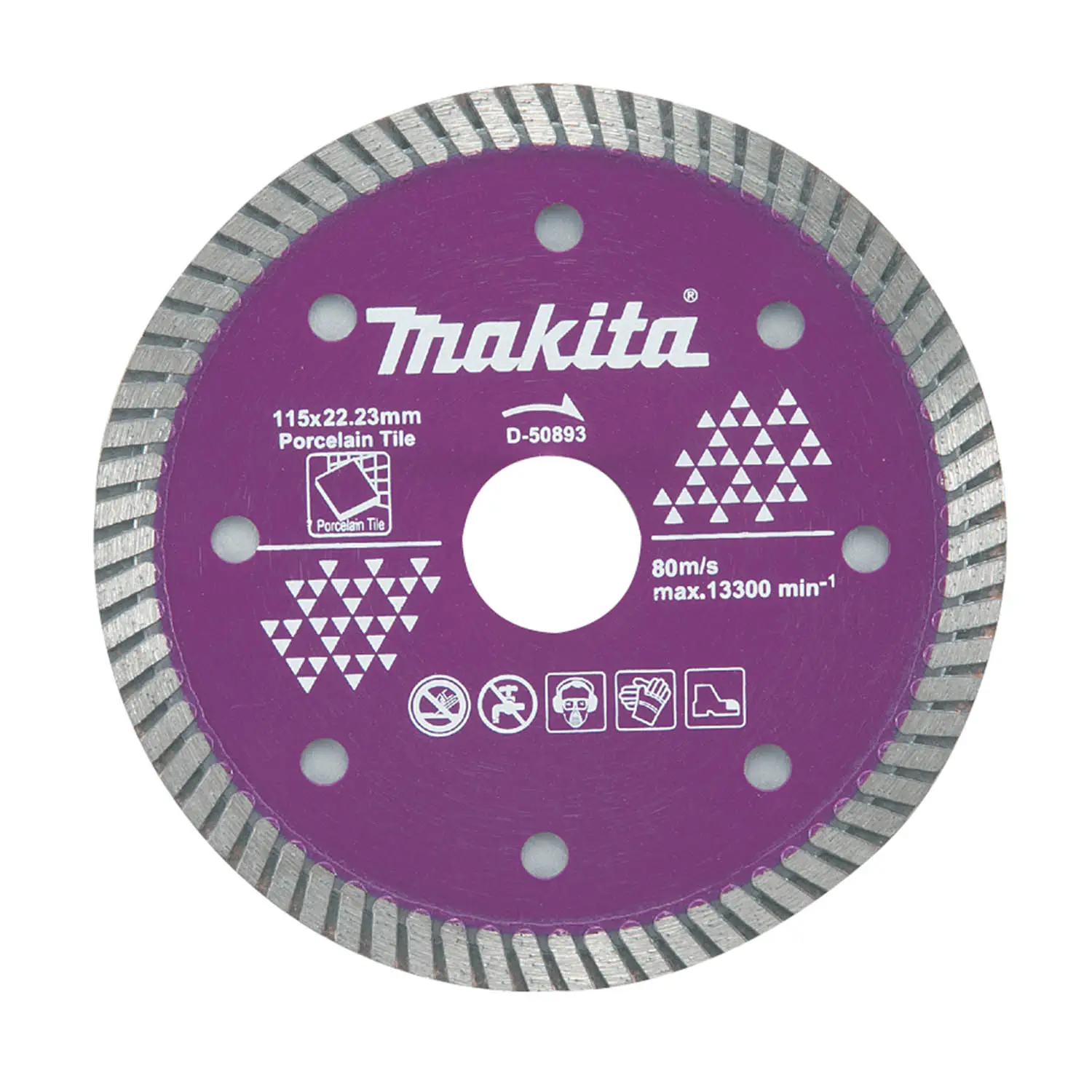 Disco Diamantado115Mm. X 22,23 Turbo/Seco/Porcelanato