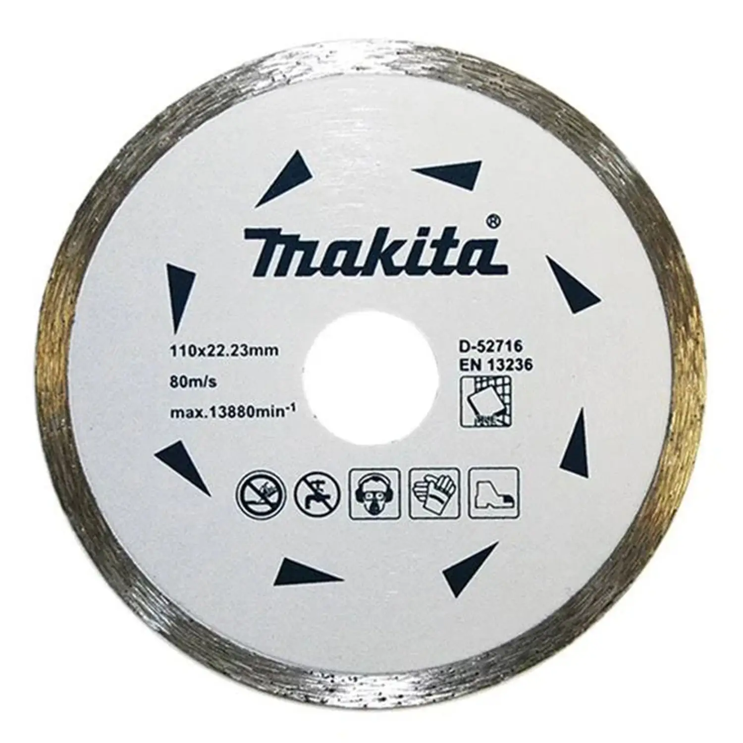 Disco Diamantado 110Mm. X 22,23Mm. Cerámic / Porcelanto Borde Continuo