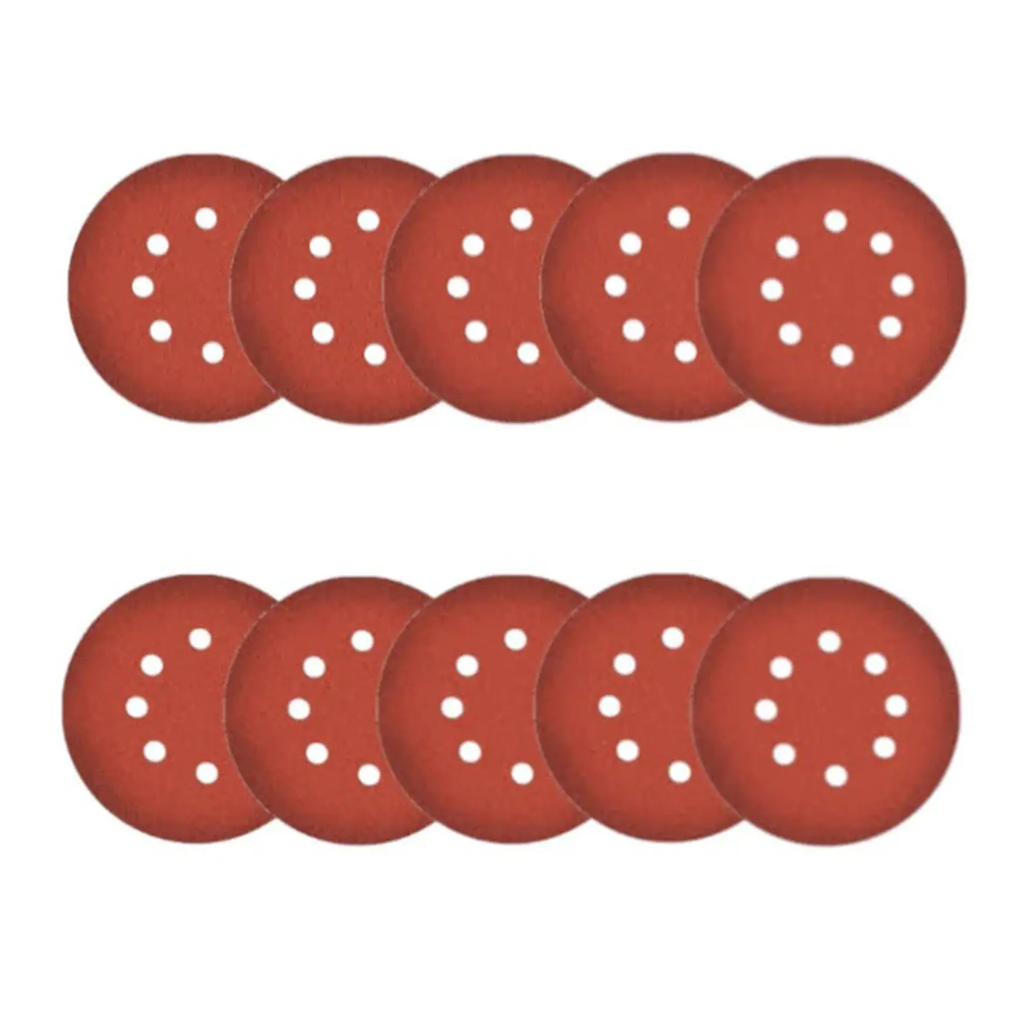 Disco Lija Abrasivo 125Mm. G80 Velcro 10 Pzs Bo5030/5040 Metal/Madera