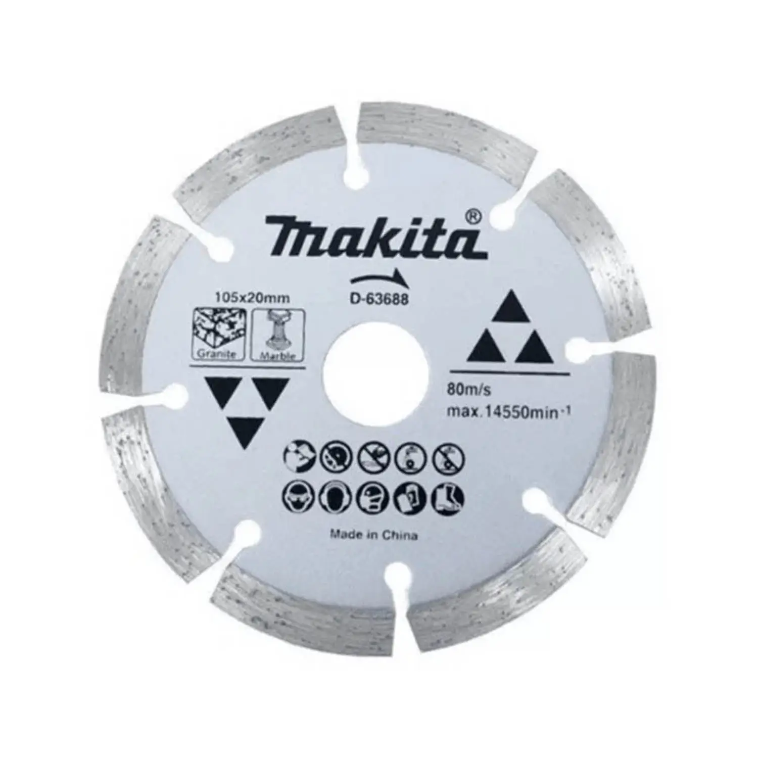 Disco Diamantado 105Mm. X 20Mm. Seg/Granito/Marmol, Anillo 16