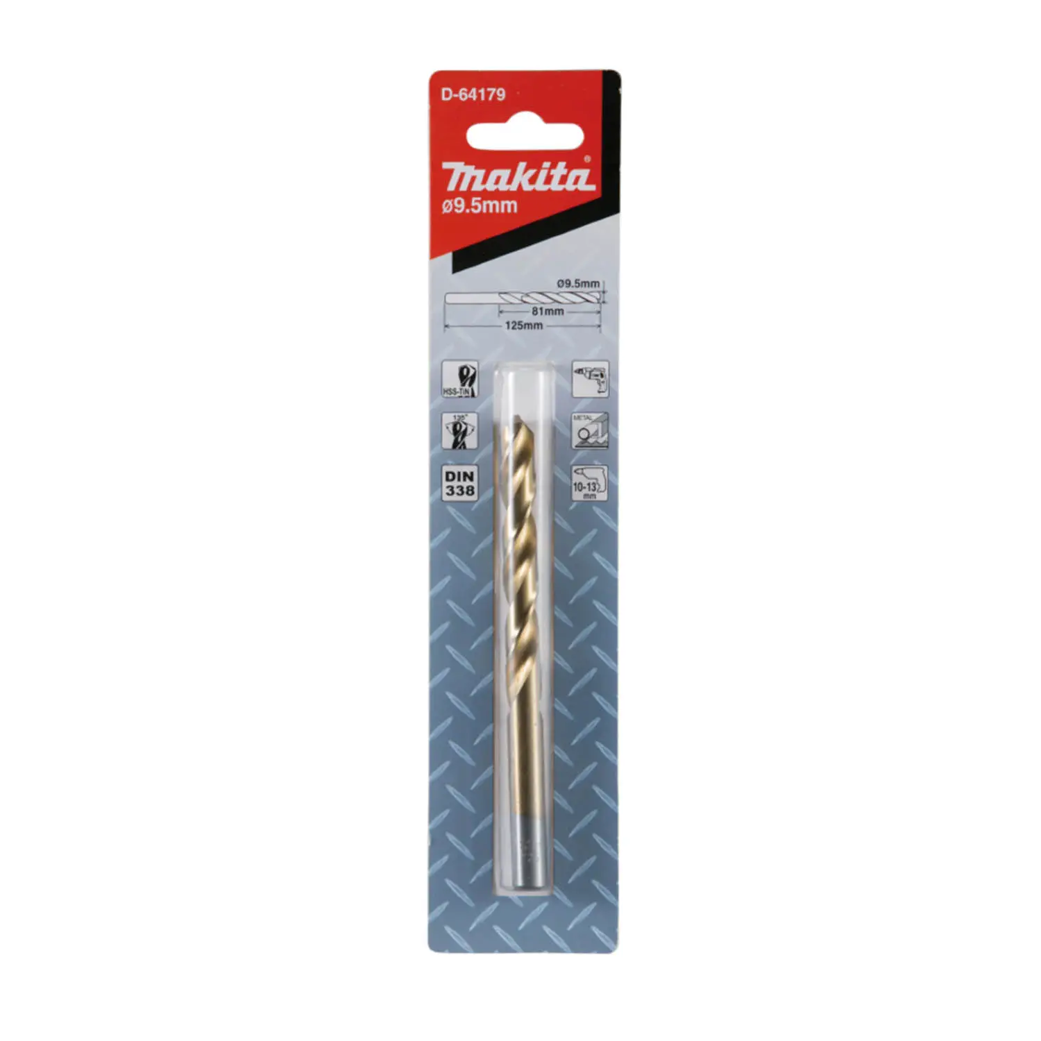 Broca Metal Hss-Tin 1Pc9,5×125(81)