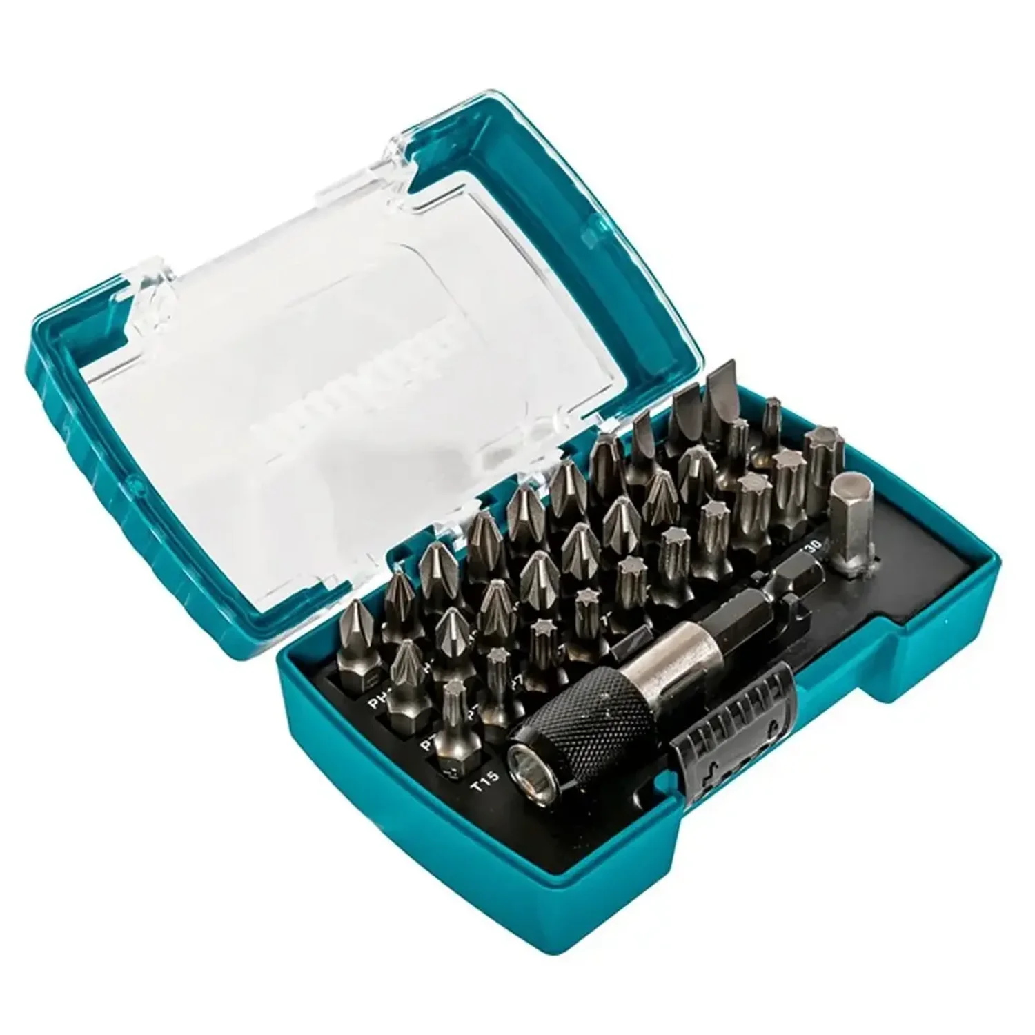 Set Puntas 32Pzs Adaptador Porta Puntas Caja X12