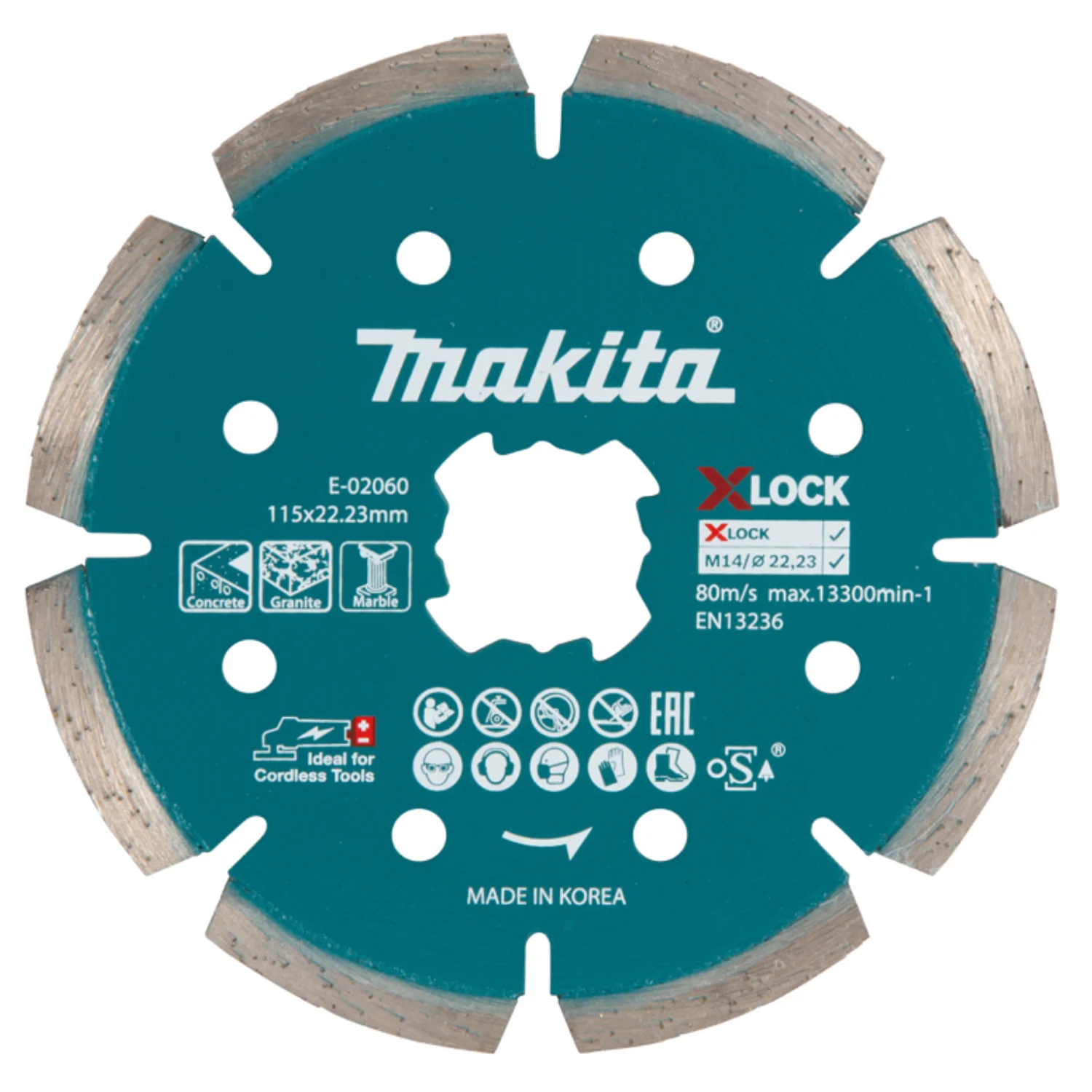 Disco Diamantado Segment/ Concrete/ X-Lock 115Mm.
