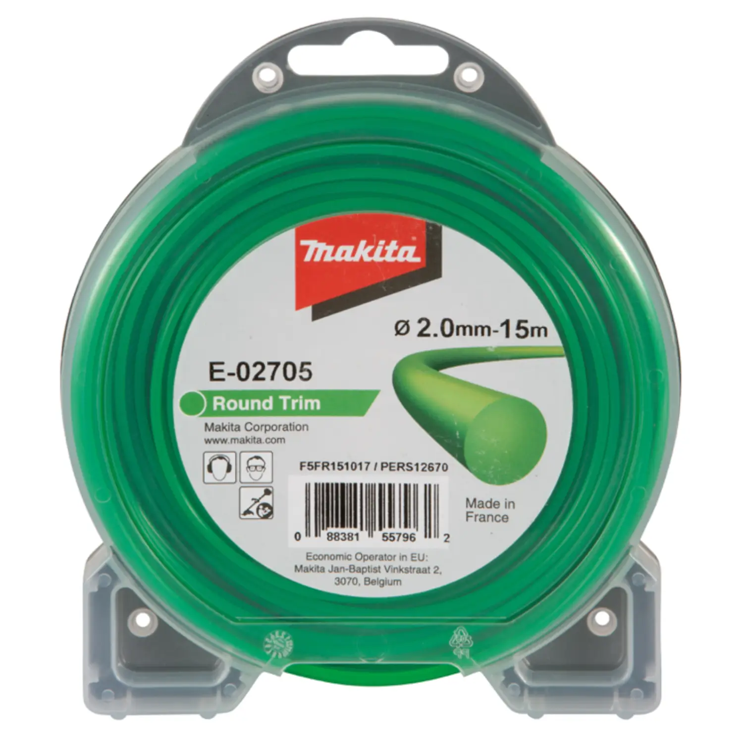 Nylon Redondo Verde/2,0 Mm./15 M