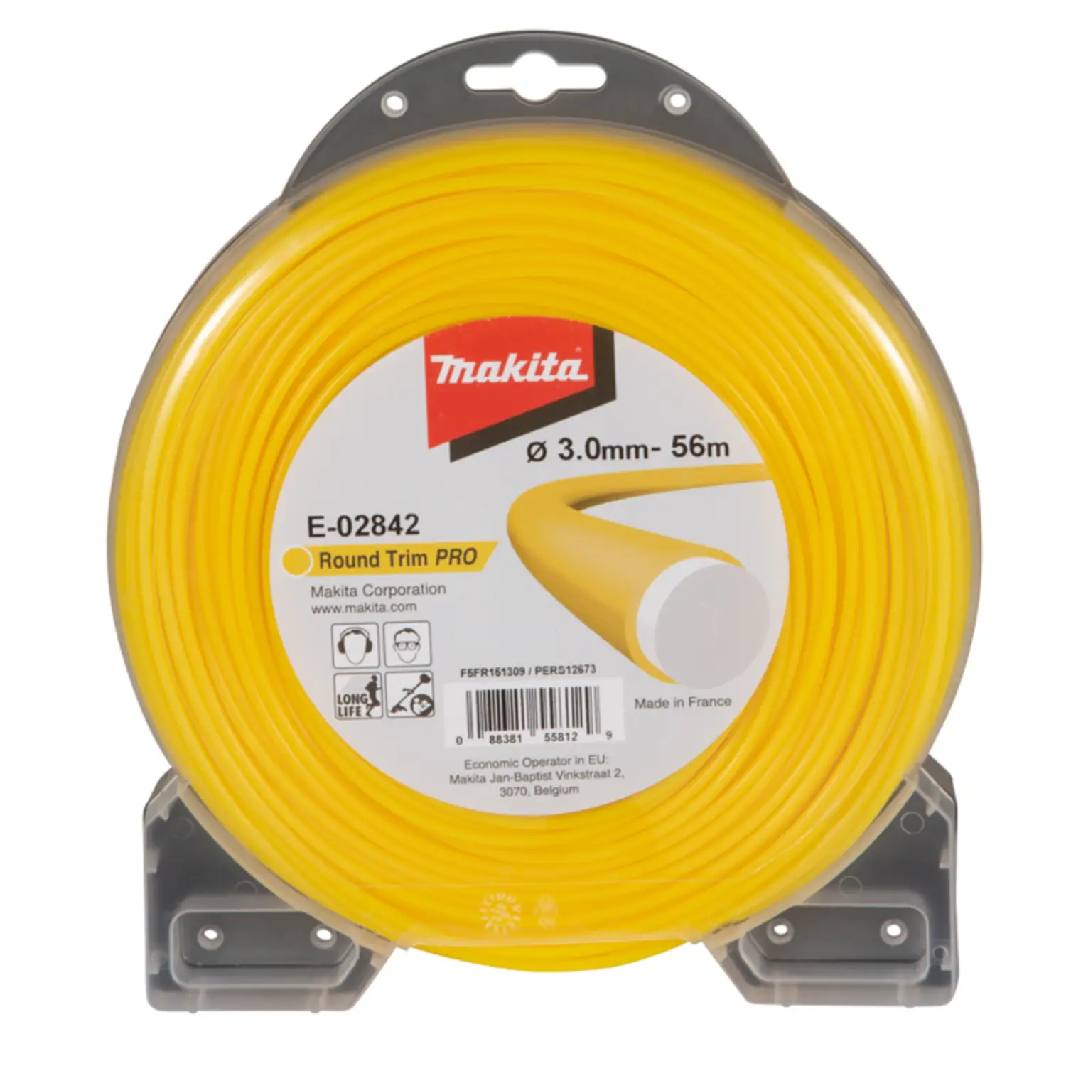Nylon Redondo Amarillo Doble Capa/3,0 Mm./56 M