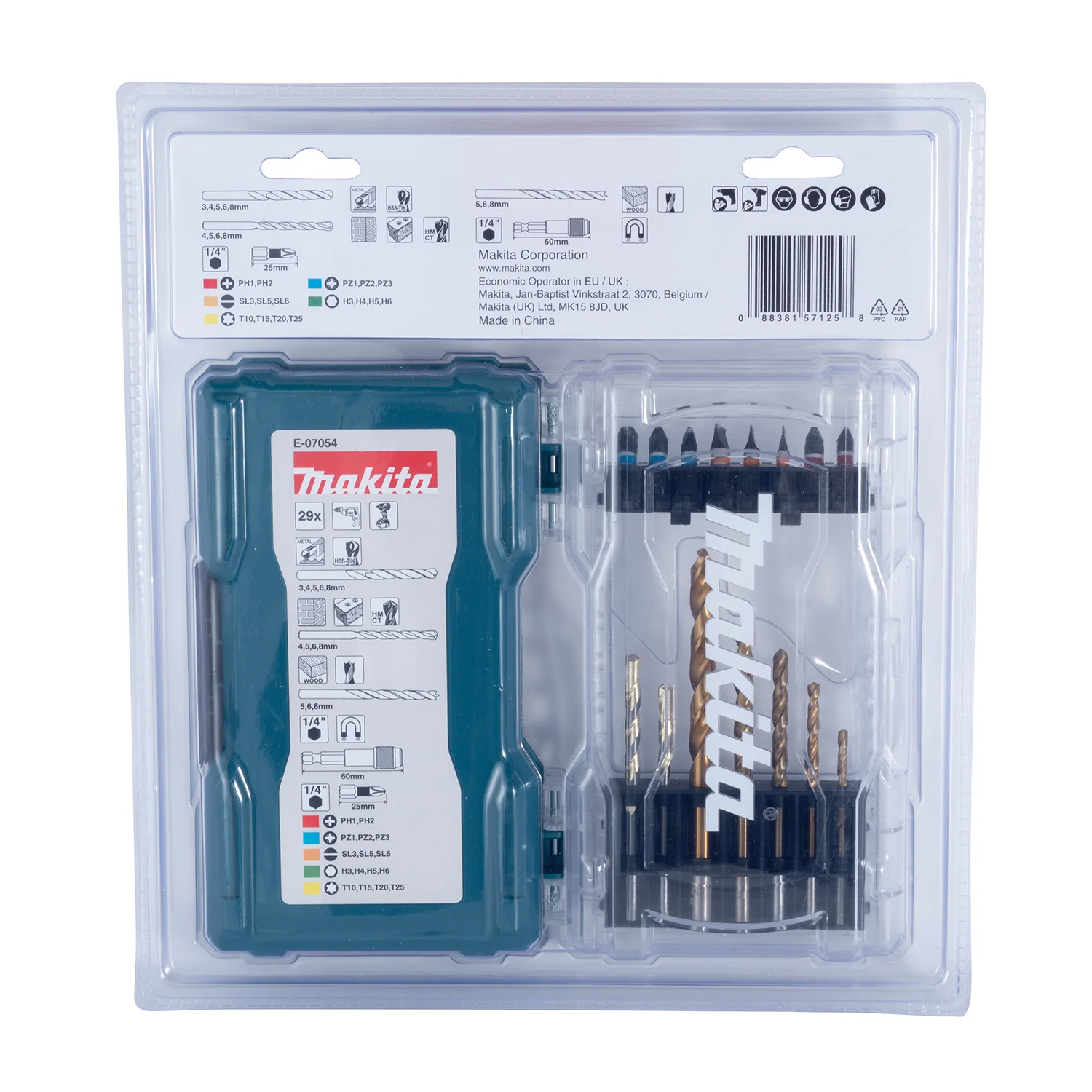 Set 29Pzs Brocas Met/Mad/Cocr Y Puntas, Mz
