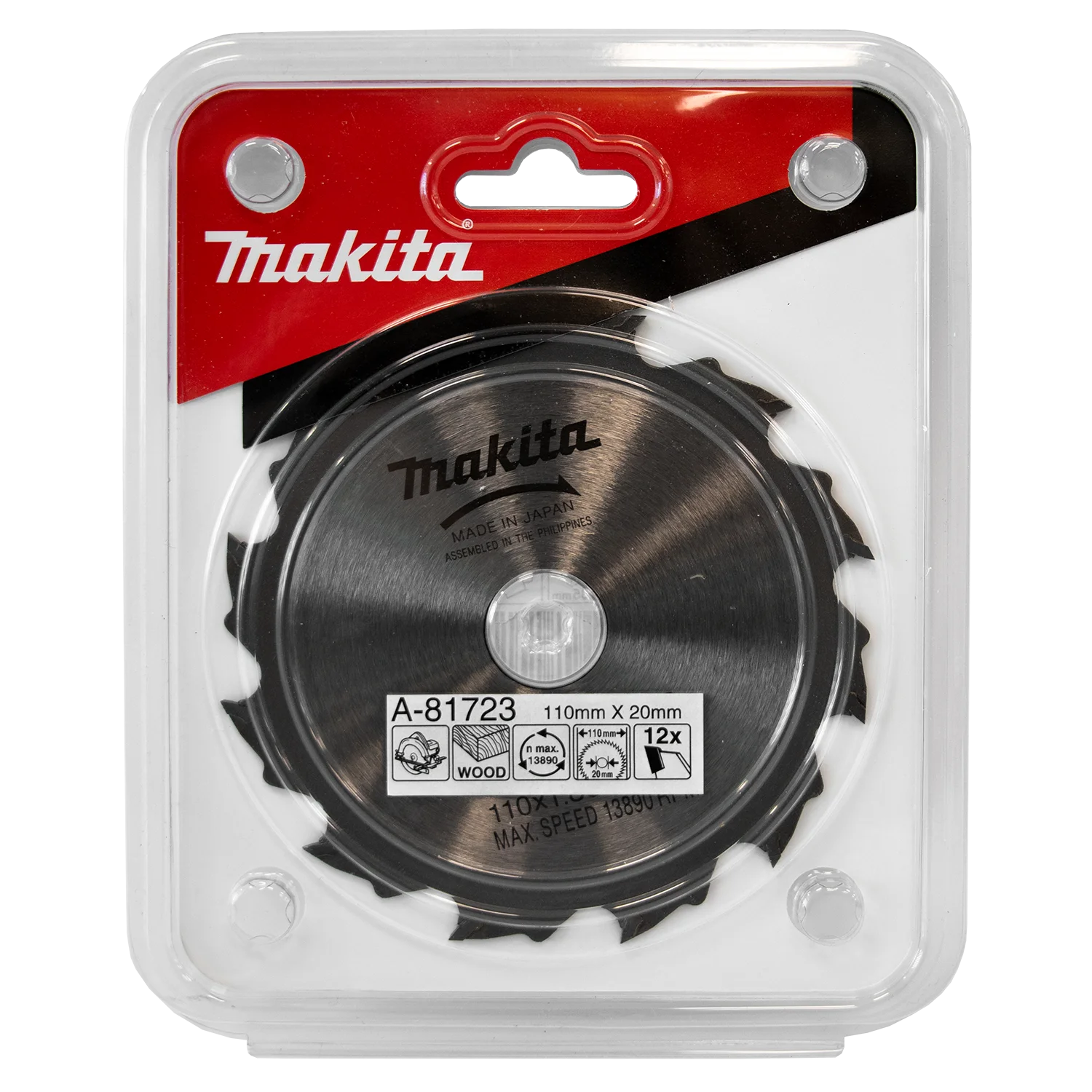 DISCO 4-3/8″ X 12 DIENTES. EJE 20 mm. MADERA (4200NH)