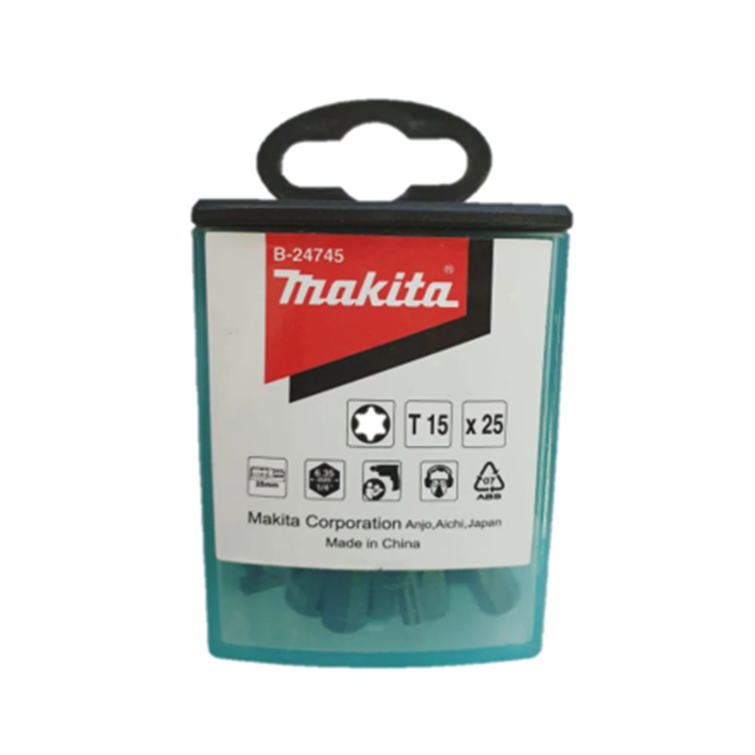 SET PUNTAS ATORNILLAR EN CAJA Flip top case (25pcs./set).S2 T 15-25mm