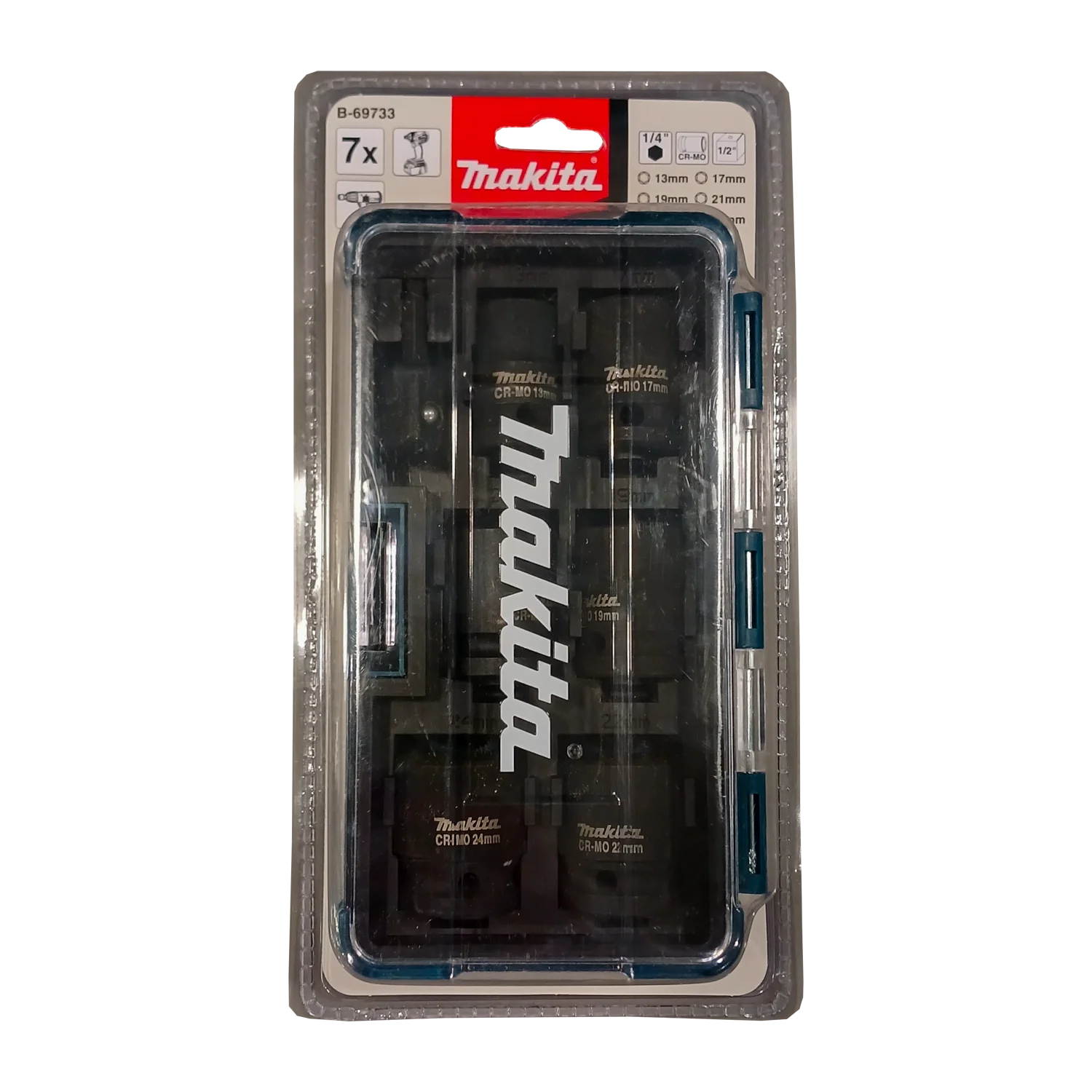 SET DADOS IMPACTO 1/2 » 7Pz (13,17,19,21,22,24mm) ADAPT 1/4″