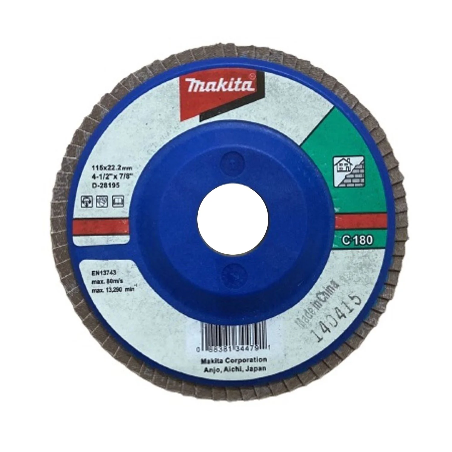 DISCO TRASLAPADO 115 X 22 GRANO 180 CARBURO SILICIO – CONCRETO