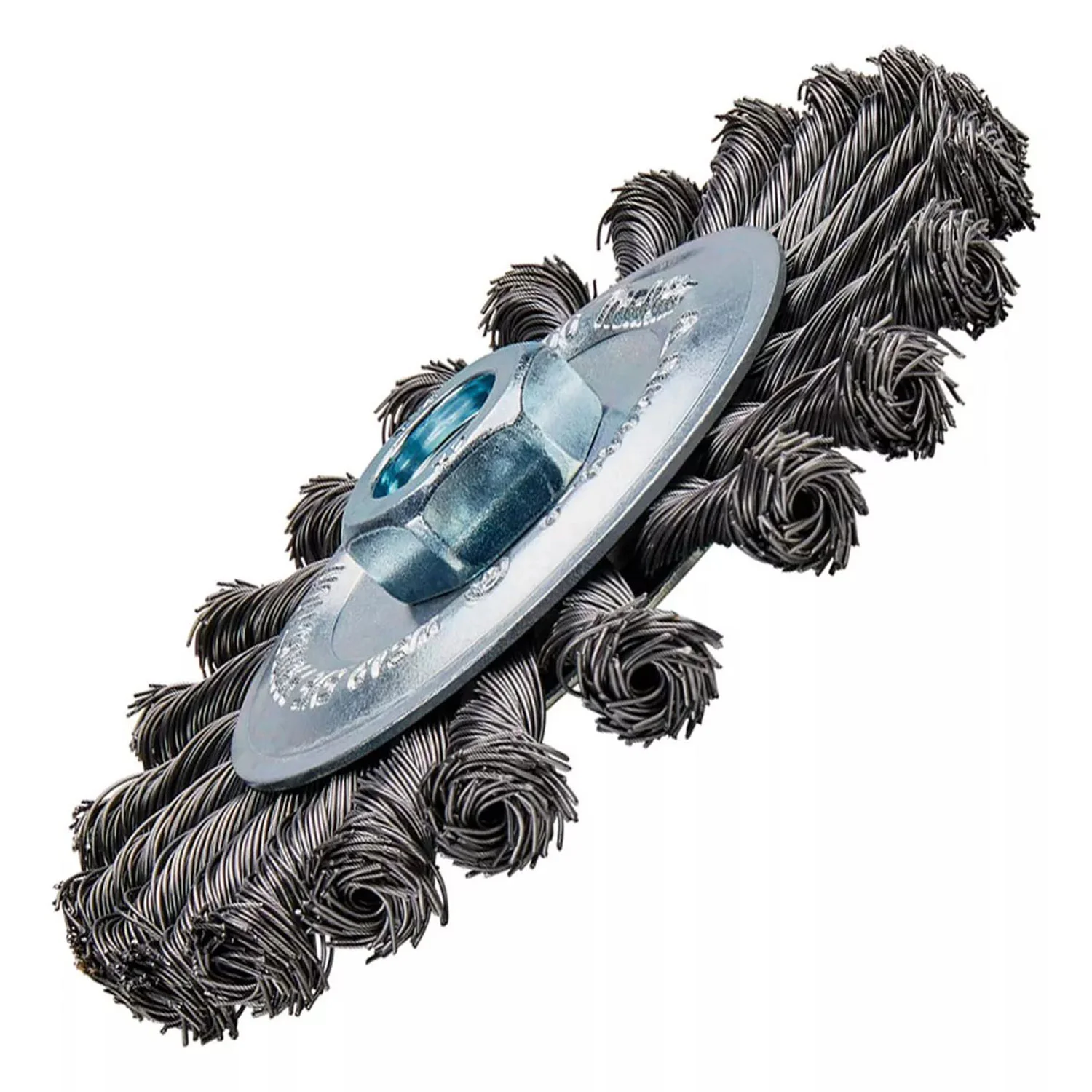 RUEDA PLANA DE ALAMBRE TRENZADO 125mm x M14 – 0.50mm