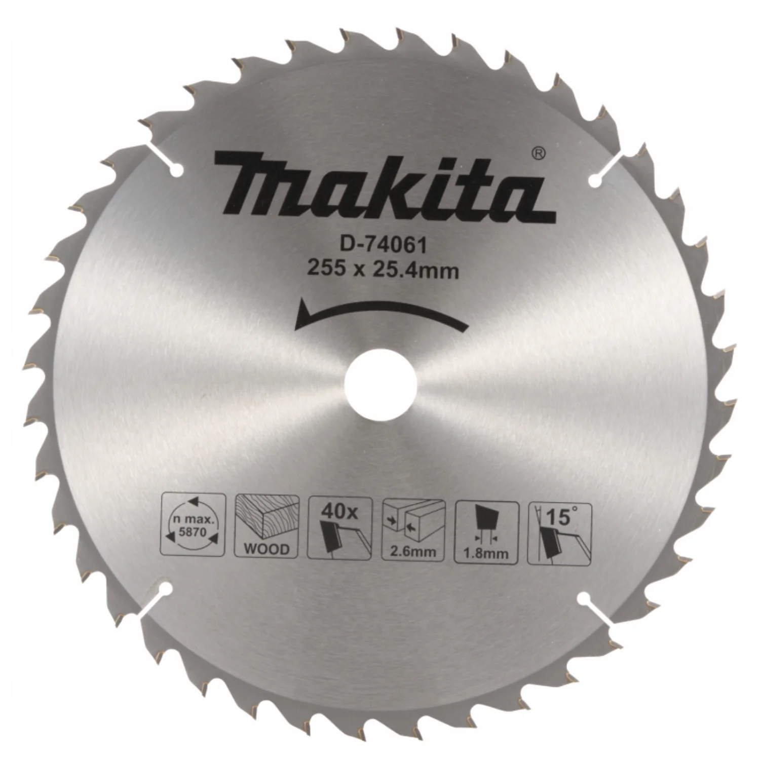 DISCO SIERRA MADERA 255mmx25.4mmx40T MLT100
