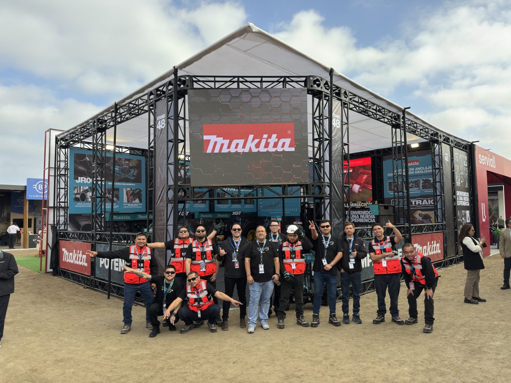 Equipo humano presente en el stand de Makita Chile en Exponor 2026 Antofagasta